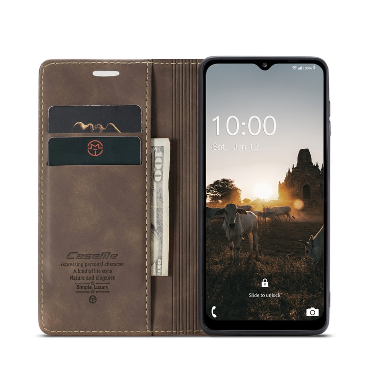 CaseMe 013 Retro Frosted Flip Leather Wallet Case – Samsung Galaxy M33 / M53 5G & Xiaomi 12 Lite