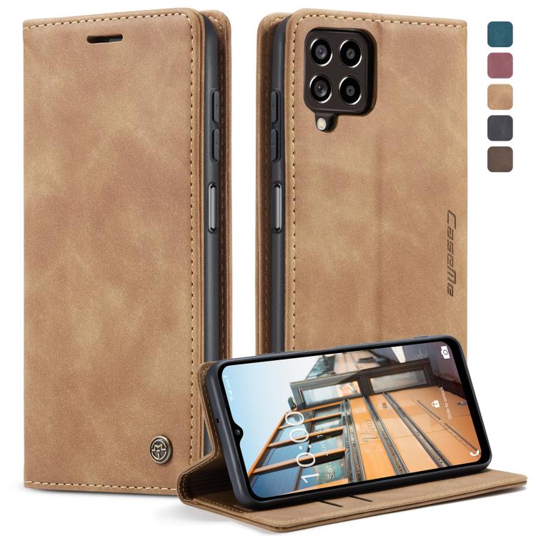 CaseMe 013 Retro Frosted Flip Leather Wallet Case – Samsung Galaxy M33 / M53 5G & Xiaomi 12 Lite