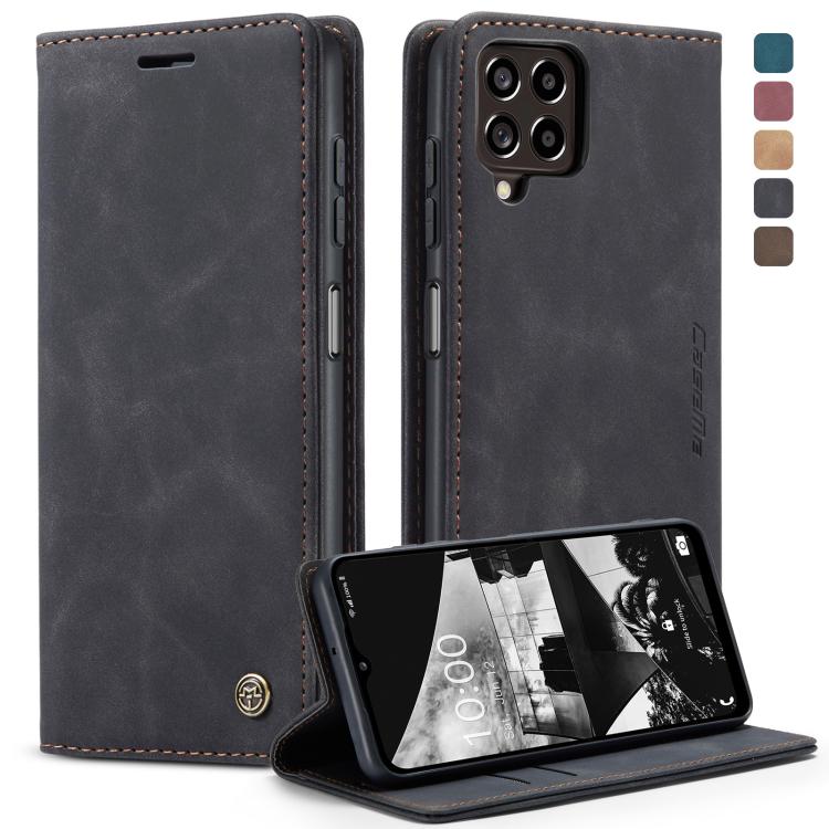 CaseMe 013 Retro Frosted Flip Leather Wallet Case – Samsung Galaxy M33 / M53 5G & Xiaomi 12 Lite