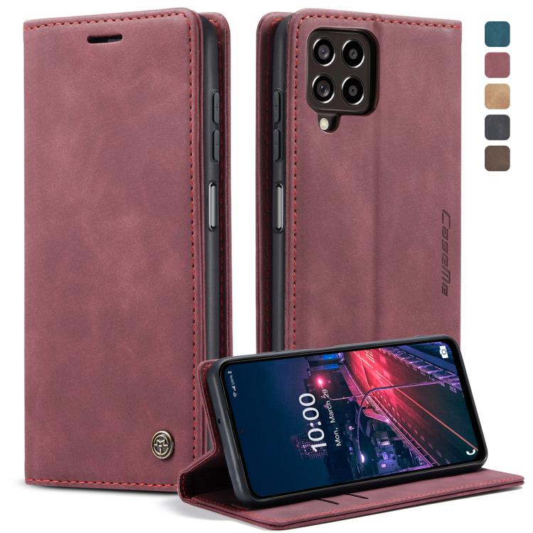 CaseMe 013 Retro Frosted Flip Leather Wallet Case – Samsung Galaxy M33 / M53 5G & Xiaomi 12 Lite