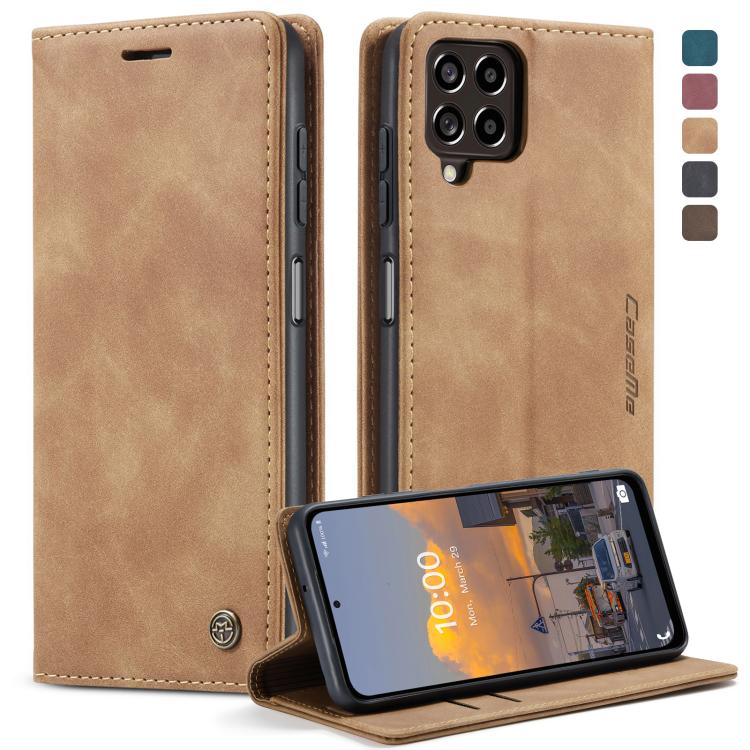 CaseMe 013 Retro Frosted Flip Leather Wallet Case – Samsung Galaxy M33 / M53 5G & Xiaomi 12 Lite