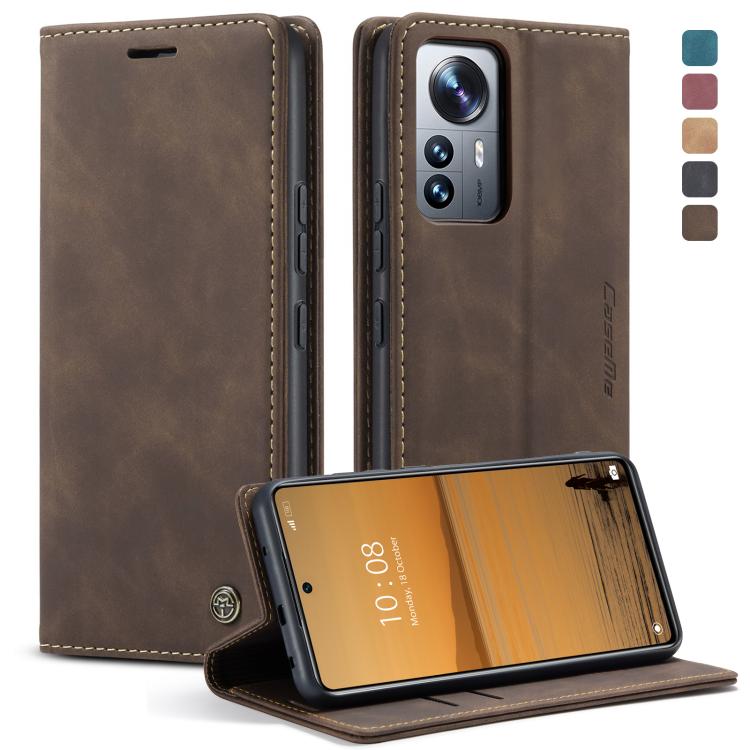 CaseMe 013 Retro Frosted Flip Leather Wallet Case – Samsung Galaxy M33 / M53 5G & Xiaomi 12 Lite