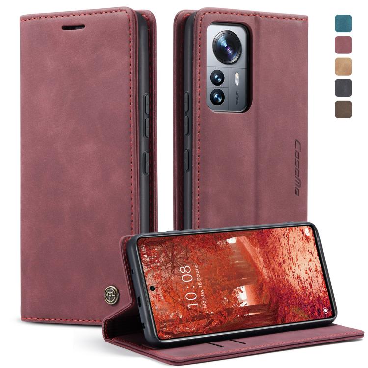 CaseMe 013 Retro Frosted Flip Leather Wallet Case – Samsung Galaxy M33 / M53 5G & Xiaomi 12 Lite