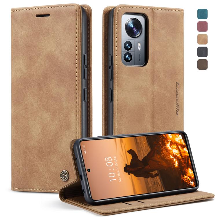 CaseMe 013 Retro Frosted Flip Leather Wallet Case – Samsung Galaxy M33 / M53 5G & Xiaomi 12 Lite