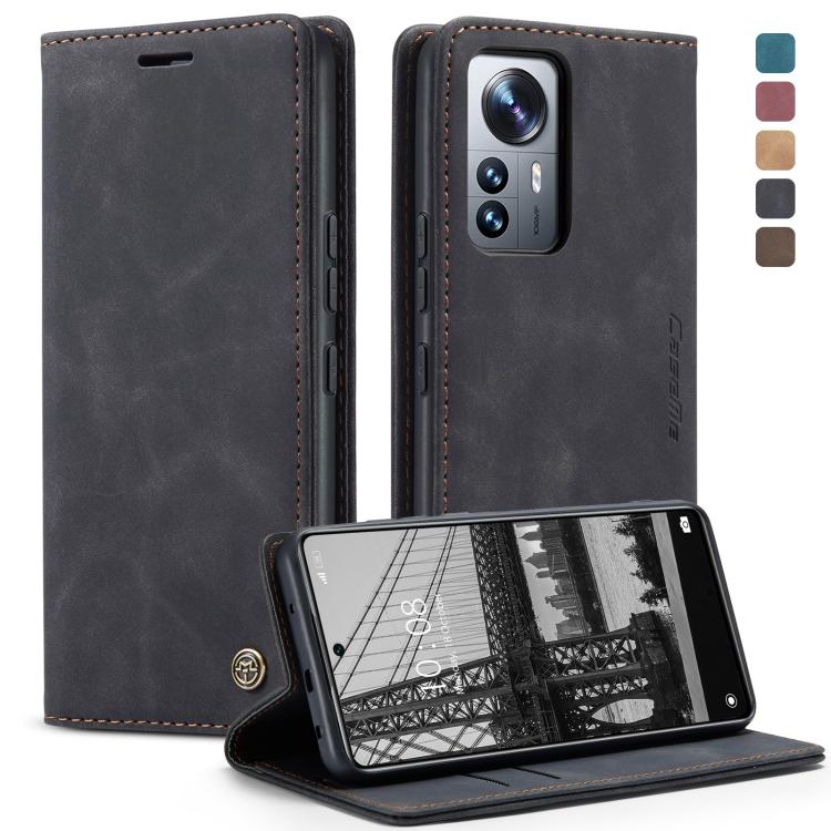 CaseMe 013 Retro Frosted Flip Leather Wallet Case – Samsung Galaxy M33 / M53 5G & Xiaomi 12 Lite