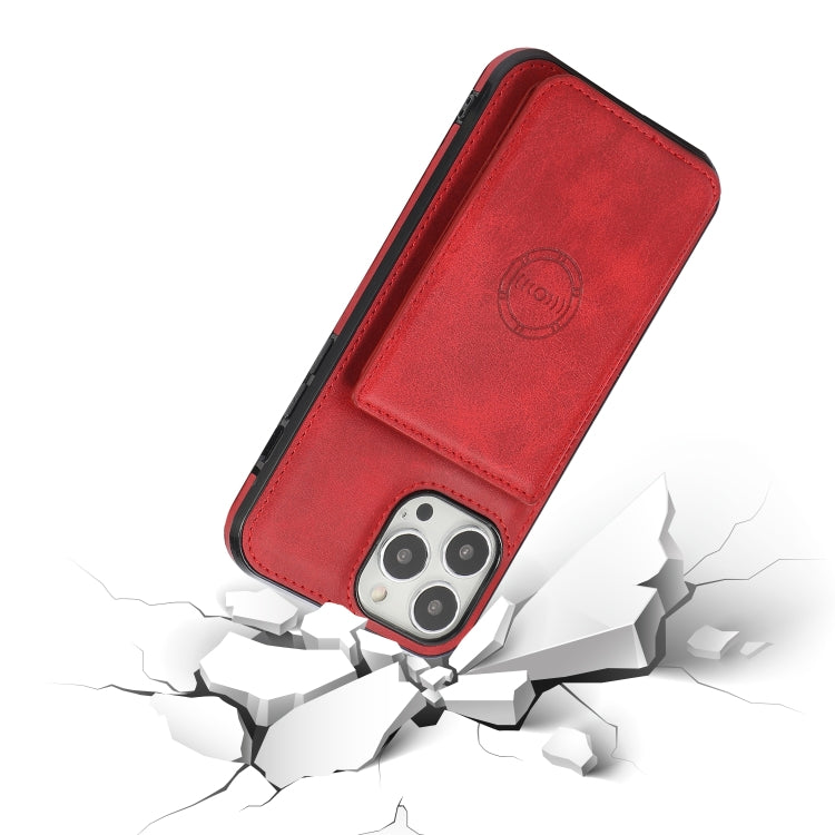 Handyhülle mit Kalbslederstruktur und Magnetkartenfach, für iPhone 14 Pro Max, für iPhone 14 Pro, für iPhone 14, für iPhone 14 Plus