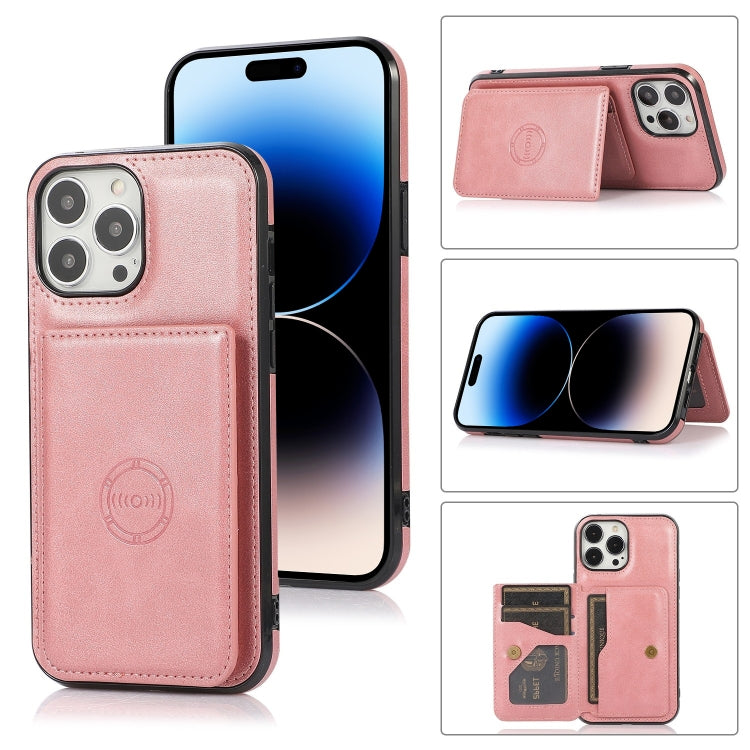 Handyhülle mit Kalbslederstruktur und Magnetkartenfach, für iPhone 14 Pro Max, für iPhone 14 Pro, für iPhone 14, für iPhone 14 Plus