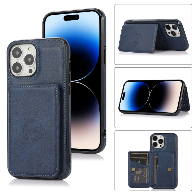 Handyhülle mit Kalbslederstruktur und Magnetkartenfach, für iPhone 14 Pro Max, für iPhone 14 Pro, für iPhone 14, für iPhone 14 Plus