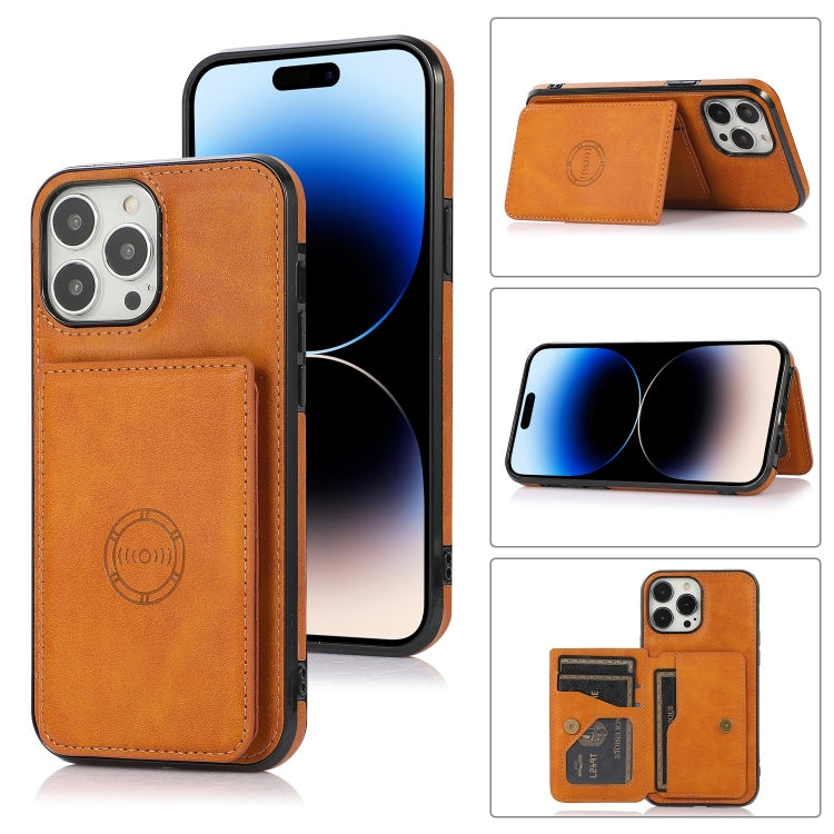 Handyhülle mit Kalbslederstruktur und Magnetkartenfach, für iPhone 14 Pro Max, für iPhone 14 Pro, für iPhone 14, für iPhone 14 Plus