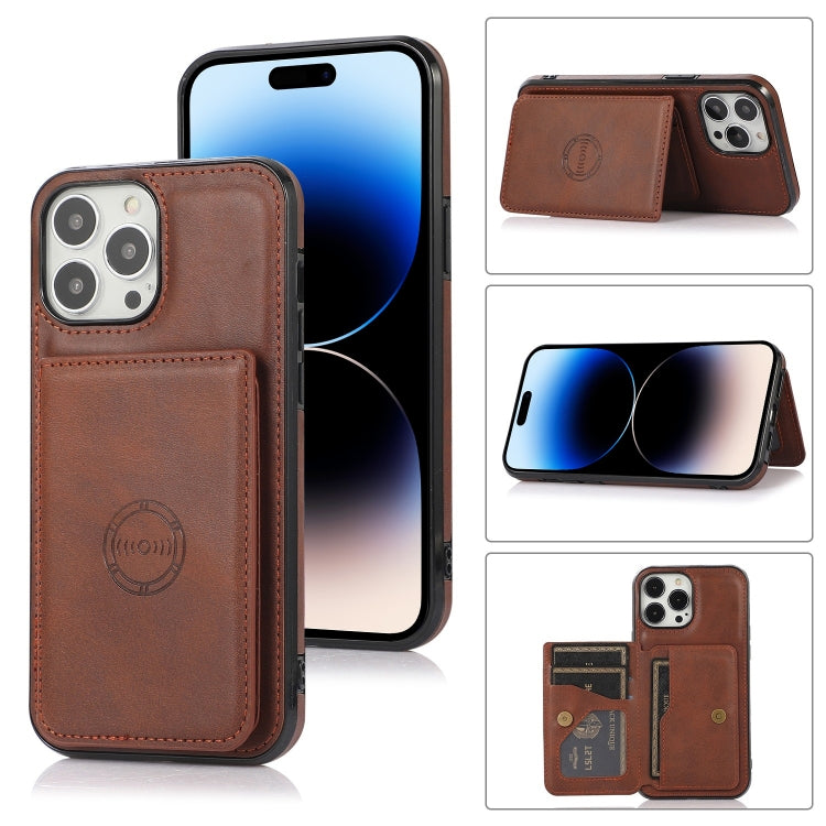 Handyhülle mit Kalbslederstruktur und Magnetkartenfach, für iPhone 14 Pro Max, für iPhone 14 Pro, für iPhone 14, für iPhone 14 Plus