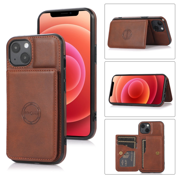 Handyhülle mit Kalbslederstruktur und Magnetkartenfach, für iPhone 14 Pro Max, für iPhone 14 Pro, für iPhone 14, für iPhone 14 Plus