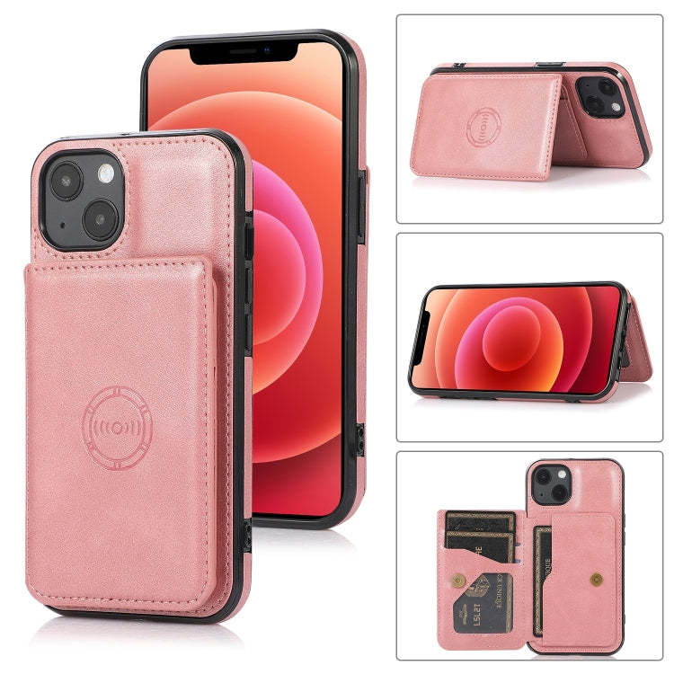 Handyhülle mit Kalbslederstruktur und Magnetkartenfach, für iPhone 14 Pro Max, für iPhone 14 Pro, für iPhone 14, für iPhone 14 Plus