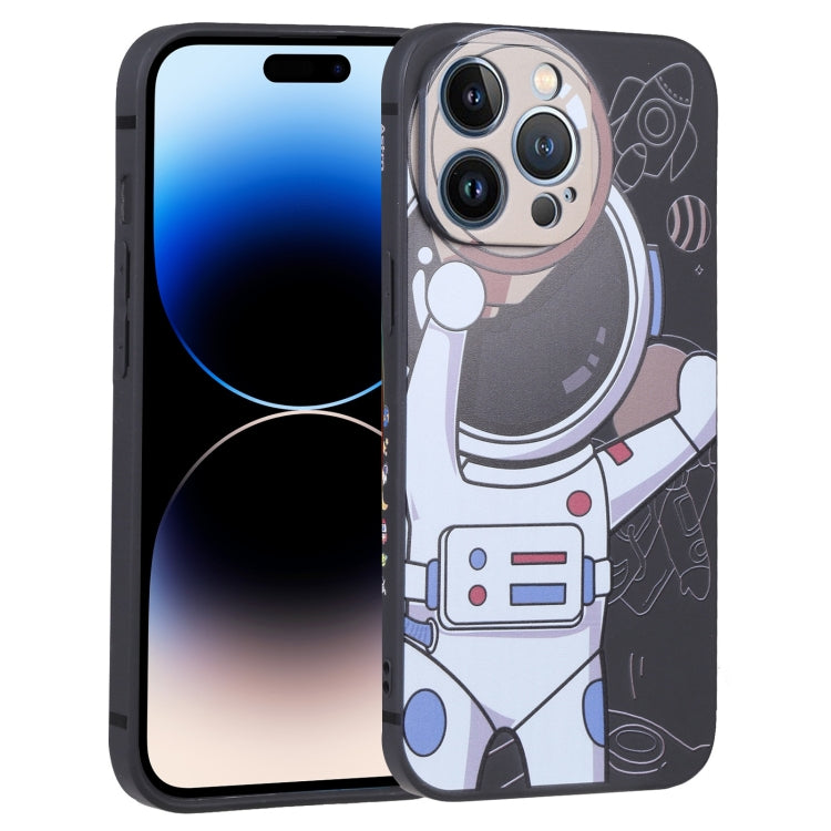 Handyhülle "Spaceman Fernglas", für iPhone 14, für iPhone 14 Pro, für iPhone 14 Plus, für iPhone 14 Pro Max
