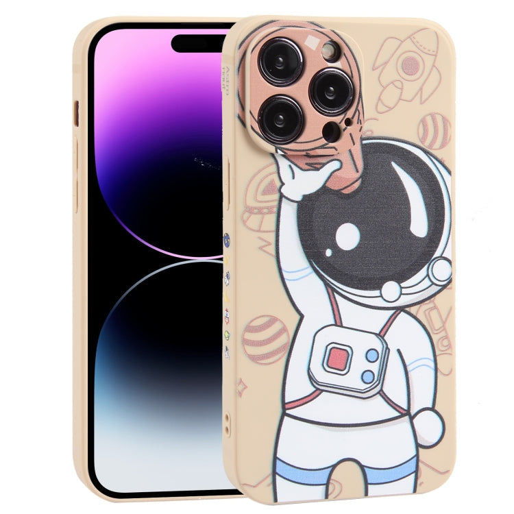 Handyhülle "Spaceman Fernglas", für iPhone 14, für iPhone 14 Pro, für iPhone 14 Plus, für iPhone 14 Pro Max