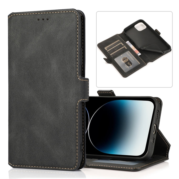 Retro Magnetic Leather Wallet Case for iPhone 14 / 14 Pro / 14 Pro Max / 14 Plus