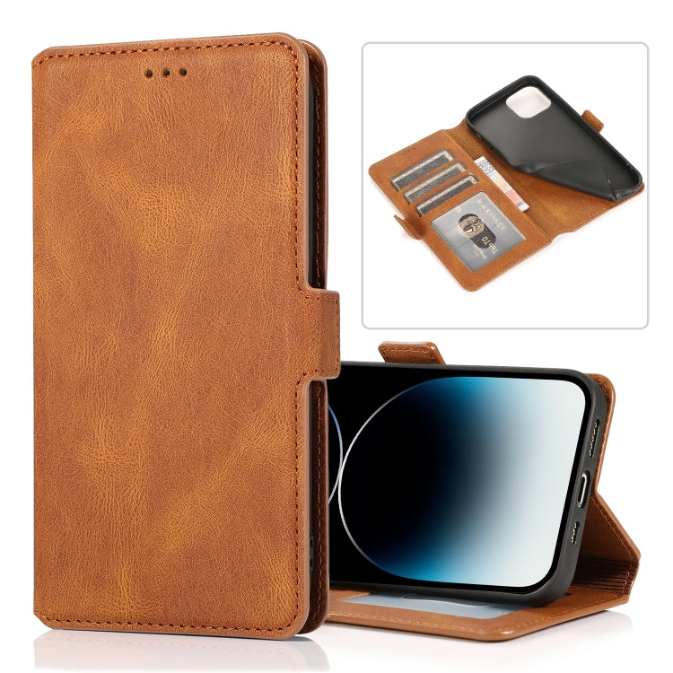 Retro Magnetic Leather Wallet Case for iPhone 14 / 14 Pro / 14 Pro Max / 14 Plus