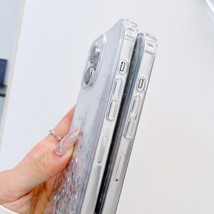 Glitter Epoxy Clear Phone Case with Lanyard for iPhone 13 Pro | iPhone 13 Pro Max | iPhone 12 Mini