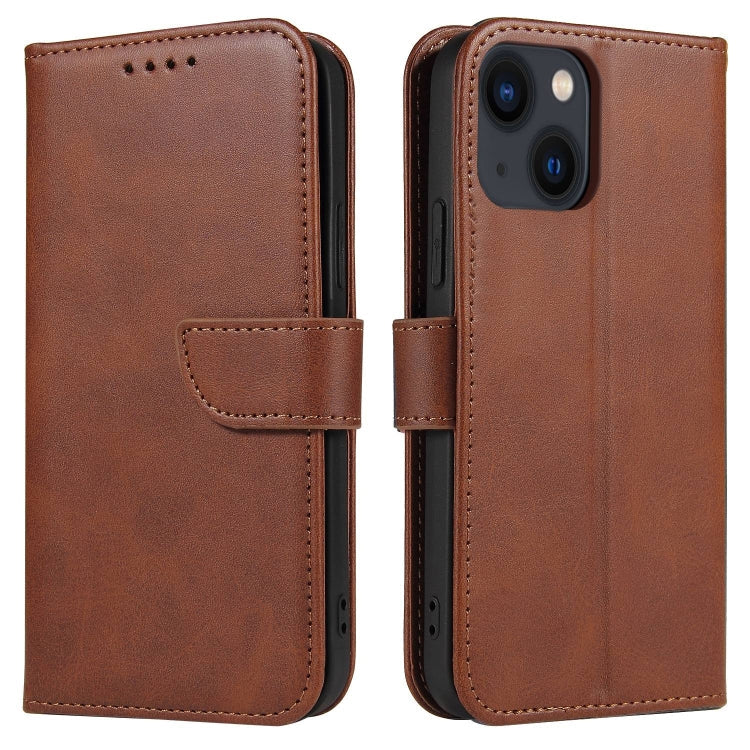 Handyhülle aus Leder mit Wadenstruktur und Schnallenverschluss – iPhone 14 Serie