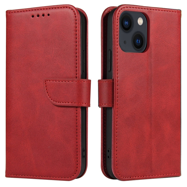 Handyhülle aus Leder mit Wadenstruktur und Schnallenverschluss – iPhone 14 Serie