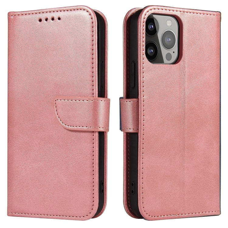 Handyhülle aus Leder mit Wadenstruktur und Schnallenverschluss – iPhone 14 Serie