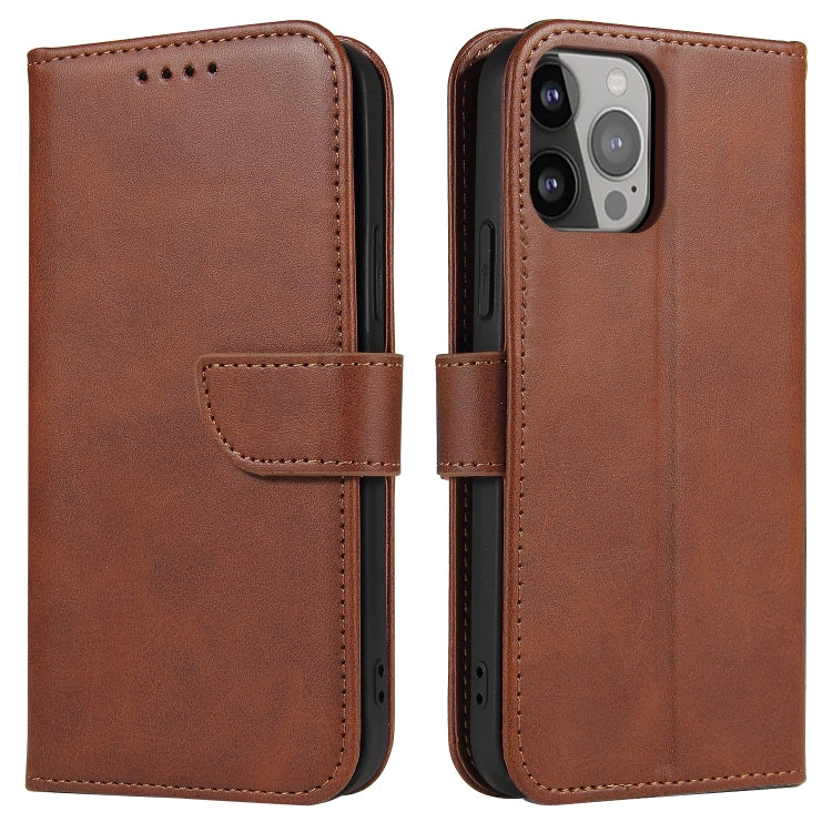 Handyhülle aus Leder mit Wadenstruktur und Schnallenverschluss – iPhone 14 Serie
