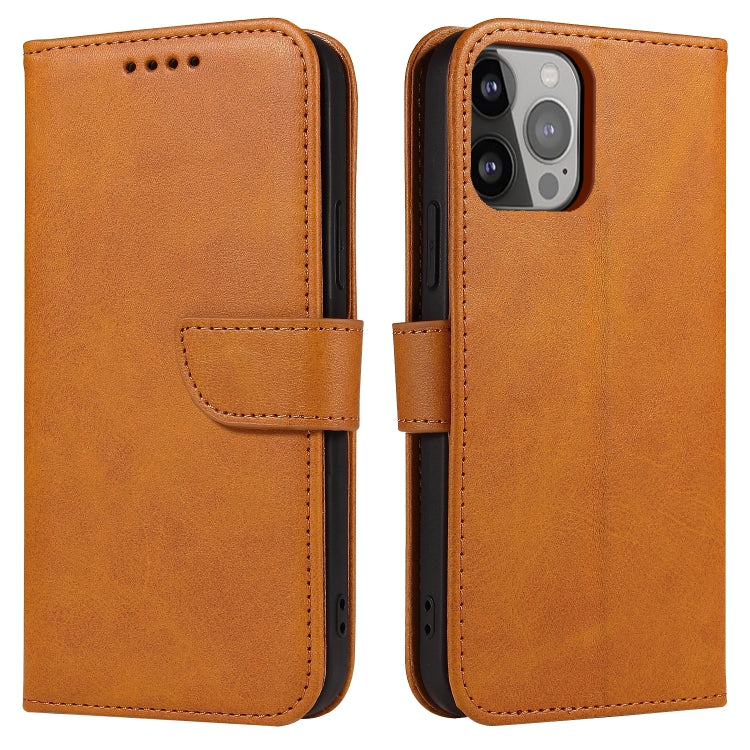 Handyhülle aus Leder mit Wadenstruktur und Schnallenverschluss – iPhone 14 Serie