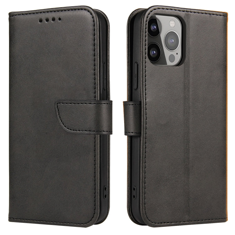 Handyhülle aus Leder mit Wadenstruktur und Schnallenverschluss – iPhone 14 Serie