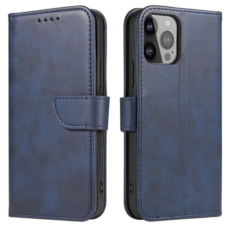Handyhülle aus Leder mit Wadenstruktur und Schnallenverschluss – iPhone 14 Serie