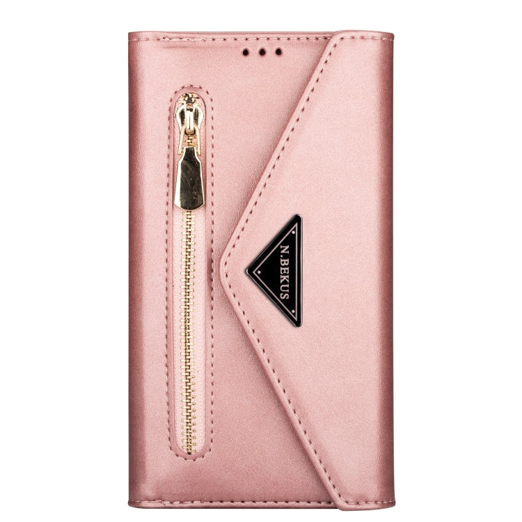 Zipper Wallet Leather Case for iPhone 14 / 14 Pro / 14 Pro Max – Skin-Feel Flip Cover