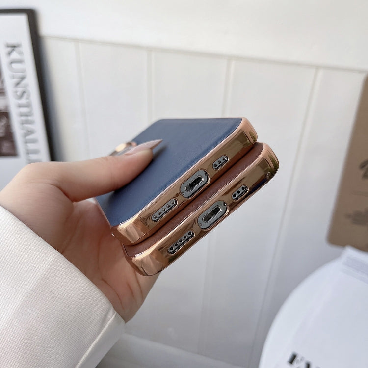 Genuine Leather iPhone Case | Nano Electroplating | iPhone 13 & 14 Series