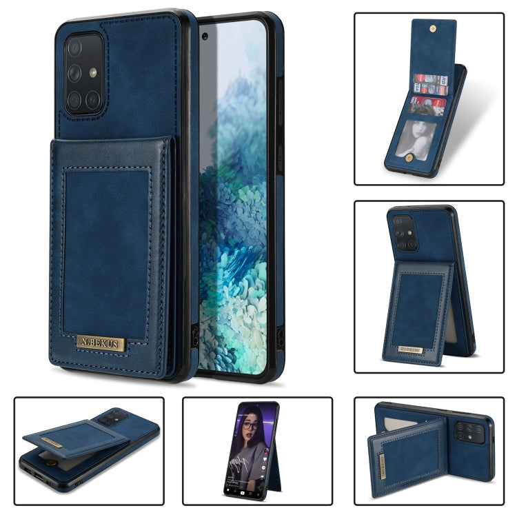 N.Bekus Vertikale Klapphülle mit Kartenfach und RFID-Schutz, für Samsung Galaxy A12 5G, für Samsung Galaxy A51 4G, für Samsung Galaxy A71 4G, für Samsung Galaxy A53 5G, für Samsung Galaxy A52s / A52 5G