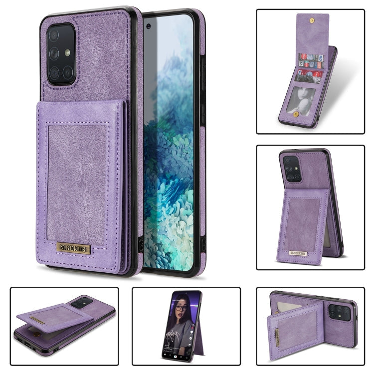 N.Bekus Vertikale Klapphülle mit Kartenfach und RFID-Schutz, für Samsung Galaxy A12 5G, für Samsung Galaxy A51 4G, für Samsung Galaxy A71 4G, für Samsung Galaxy A53 5G, für Samsung Galaxy A52s / A52 5G