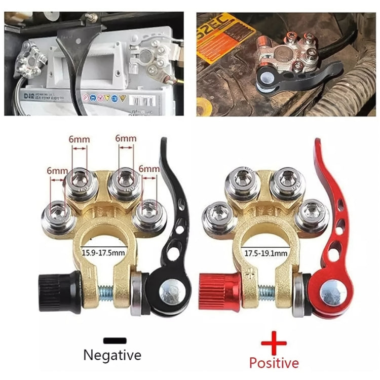 Car Battery Quick Disconnect Terminals with L Wrench & 40A Connectors