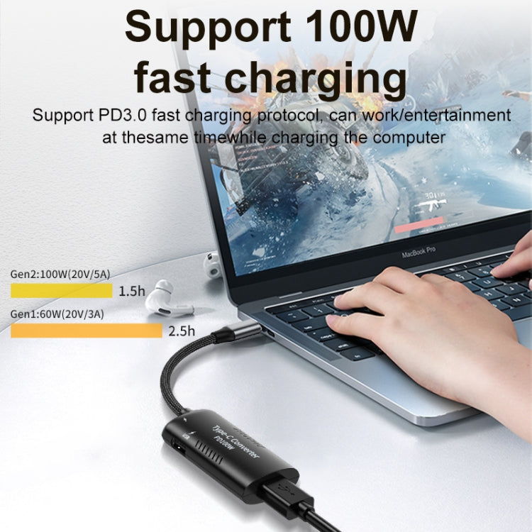 USB-C PD Multifunction Laptop Charging Adapter – 100W Power Delivery with Dual Output Ports