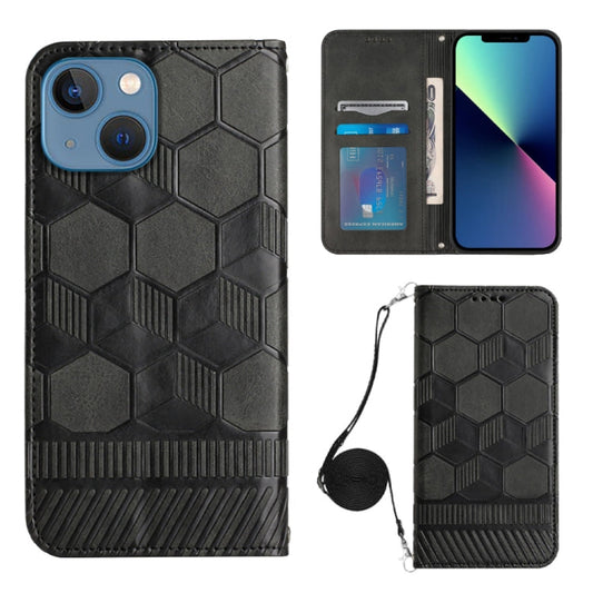 Crossbody Football-Textur Magnetische PU-Handyhülle, für iPhone 13 Mini, für iPhone 13 Pro, für iPhone 13 Pro Max, für iPhone 14