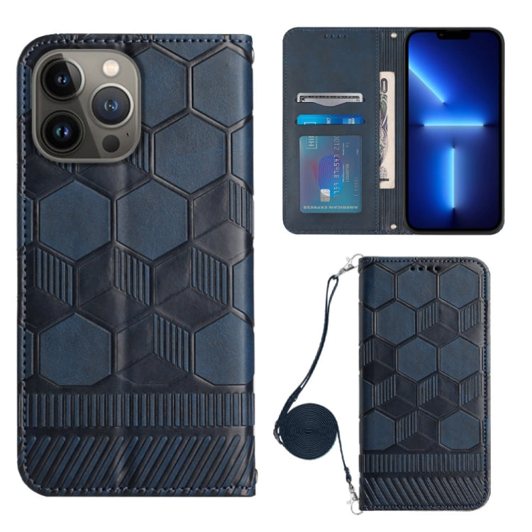 Football Texture Crossbody Phone Case with Card Slots & Stand | iPhone 13 & 14 Series