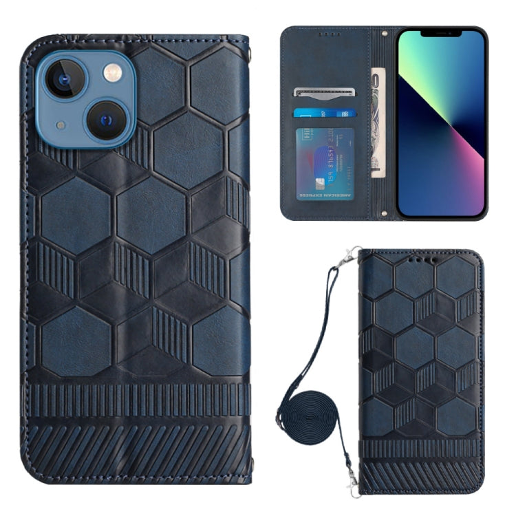 Football Texture Crossbody Phone Case with Card Slots & Stand | iPhone 13 & 14 Series