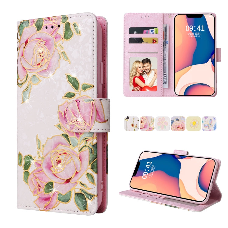 RFID Blocking Bronzing Leather Wallet Case – iPhone 14 / 14 Plus / 14 Pro / 14 Pro Max