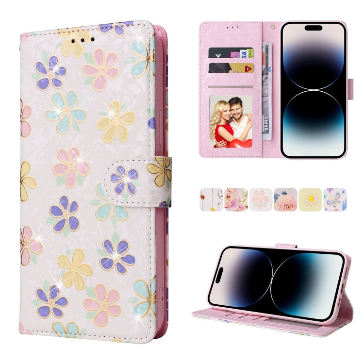RFID Blocking Bronzing Leather Wallet Case – iPhone 14 / 14 Plus / 14 Pro / 14 Pro Max