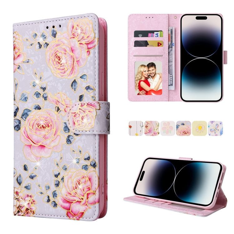 RFID Blocking Bronzing Leather Wallet Case – iPhone 14 / 14 Plus / 14 Pro / 14 Pro Max