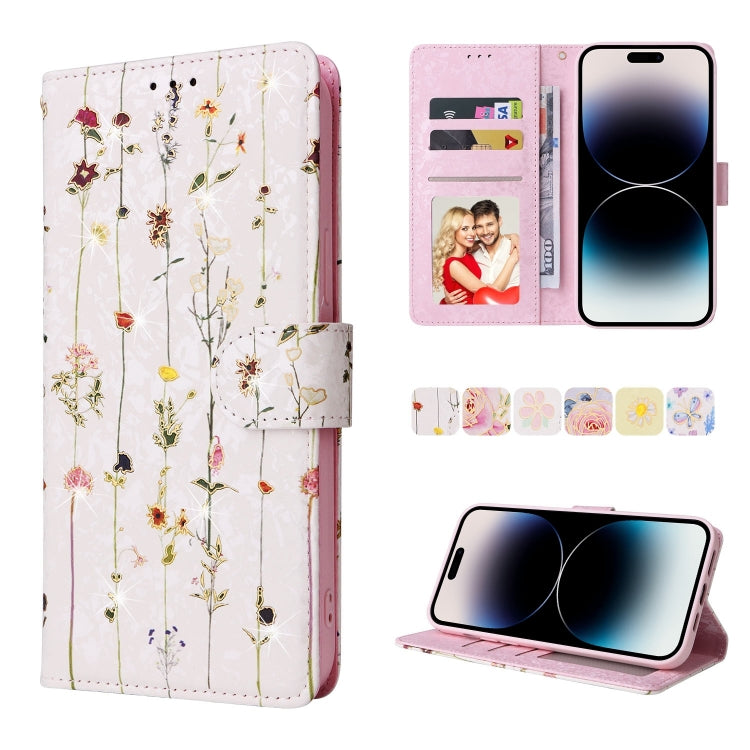 RFID Blocking Bronzing Leather Wallet Case – iPhone 14 / 14 Plus / 14 Pro / 14 Pro Max