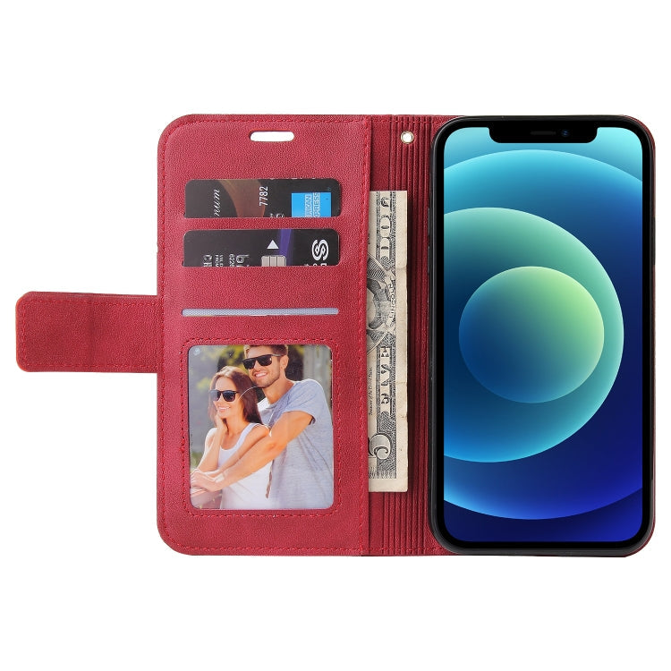 GQUTROBE Right Angle Leather Wallet Phone Case with Card Holder & Kickstand — iPhone 11, 12 Mini, 12 Pro, 12 Pro Max
