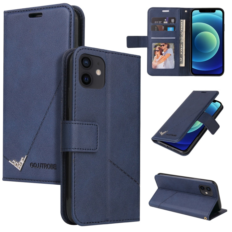GQUTROBE Right Angle Leather Wallet Phone Case with Card Holder & Kickstand — iPhone 11, 12 Mini, 12 Pro, 12 Pro Max