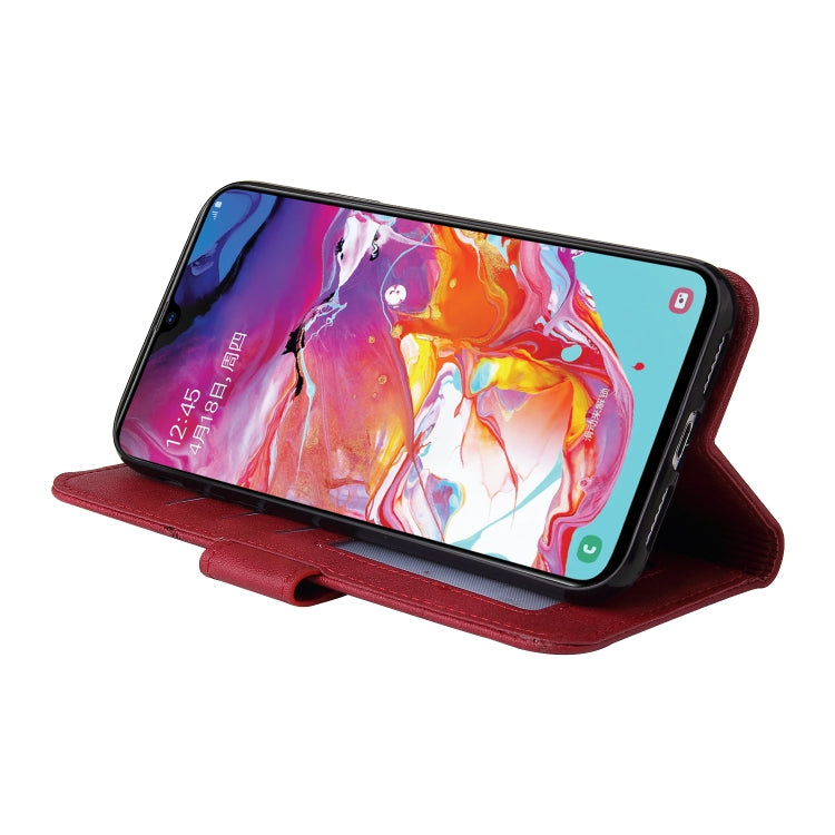 GQUTROBE Rechtwinklige Leder-Handyhülle, für Samsung Galaxy A70, für Samsung Galaxy A50, für Samsung Galaxy A40, für Samsung Galaxy A20 / 30
