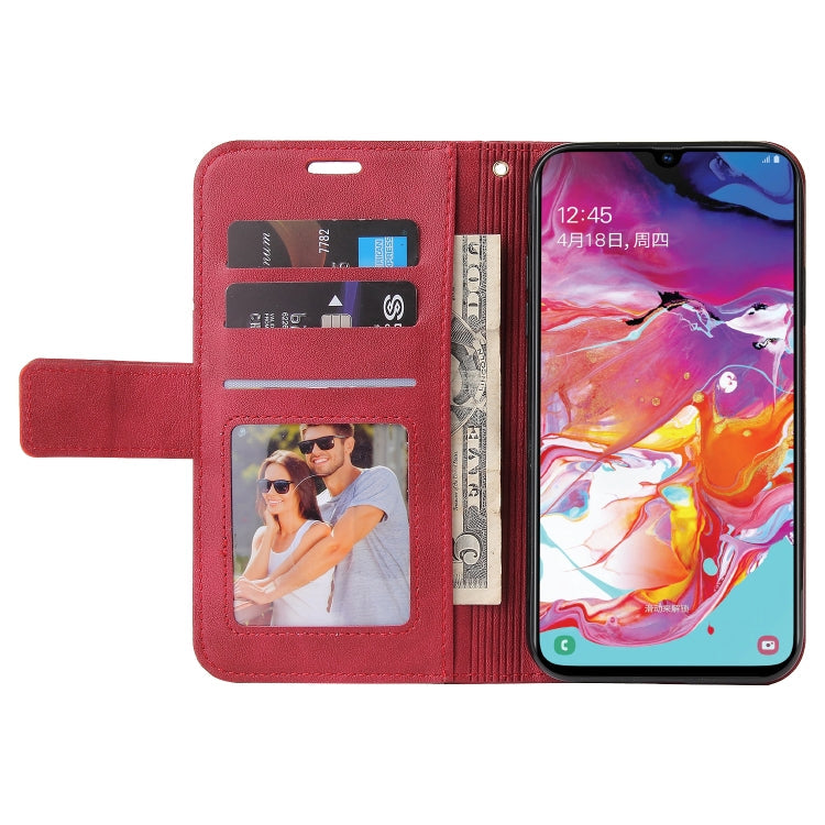 GQUTROBE Rechtwinklige Leder-Handyhülle, für Samsung Galaxy A70, für Samsung Galaxy A50, für Samsung Galaxy A40, für Samsung Galaxy A20 / 30