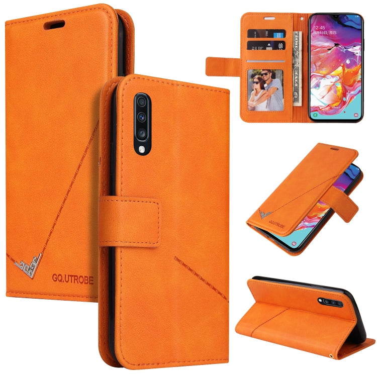 GQUTROBE Rechtwinklige Leder-Handyhülle, für Samsung Galaxy A70, für Samsung Galaxy A50, für Samsung Galaxy A40, für Samsung Galaxy A20 / 30