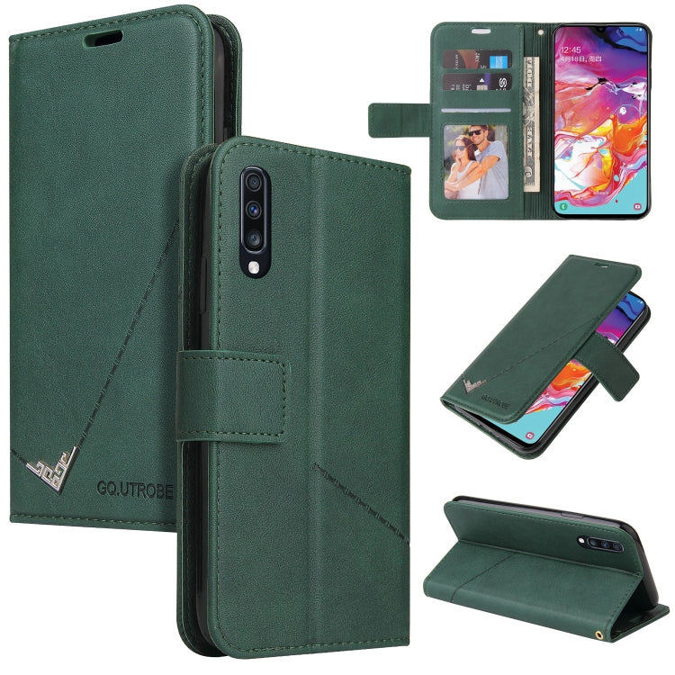 GQUTROBE Rechtwinklige Leder-Handyhülle, für Samsung Galaxy A70, für Samsung Galaxy A50, für Samsung Galaxy A40, für Samsung Galaxy A20 / 30