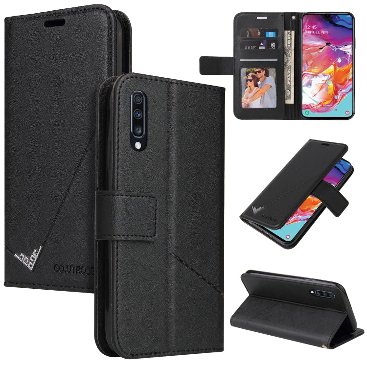 GQUTROBE Rechtwinklige Leder-Handyhülle, für Samsung Galaxy A70, für Samsung Galaxy A50, für Samsung Galaxy A40, für Samsung Galaxy A20 / 30