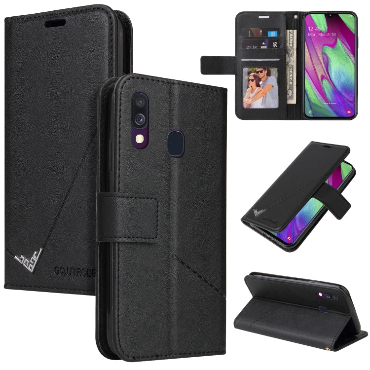 GQUTROBE Rechtwinklige Leder-Handyhülle, für Samsung Galaxy A70, für Samsung Galaxy A50, für Samsung Galaxy A40, für Samsung Galaxy A20 / 30