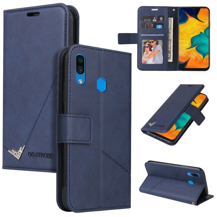GQUTROBE Rechtwinklige Leder-Handyhülle, für Samsung Galaxy A70, für Samsung Galaxy A50, für Samsung Galaxy A40, für Samsung Galaxy A20 / 30